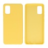 2.0mm Dikke Fashion Color TPU Hoesje Samsung Galaxy A41 Geel