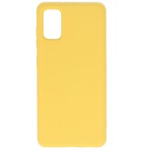 Custodia in TPU colore moda per Samsung Galaxy A41 gialla