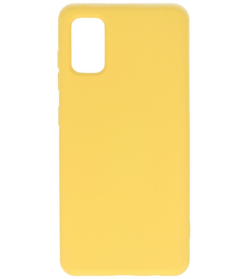 2.0mm Dikke Fashion Color TPU Hoesje Samsung Galaxy A41 Geel
