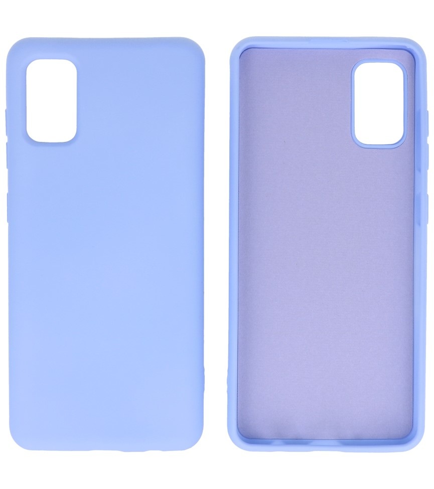 Carcasa de TPU Color Moda para Samsung Galaxy A41 Morada