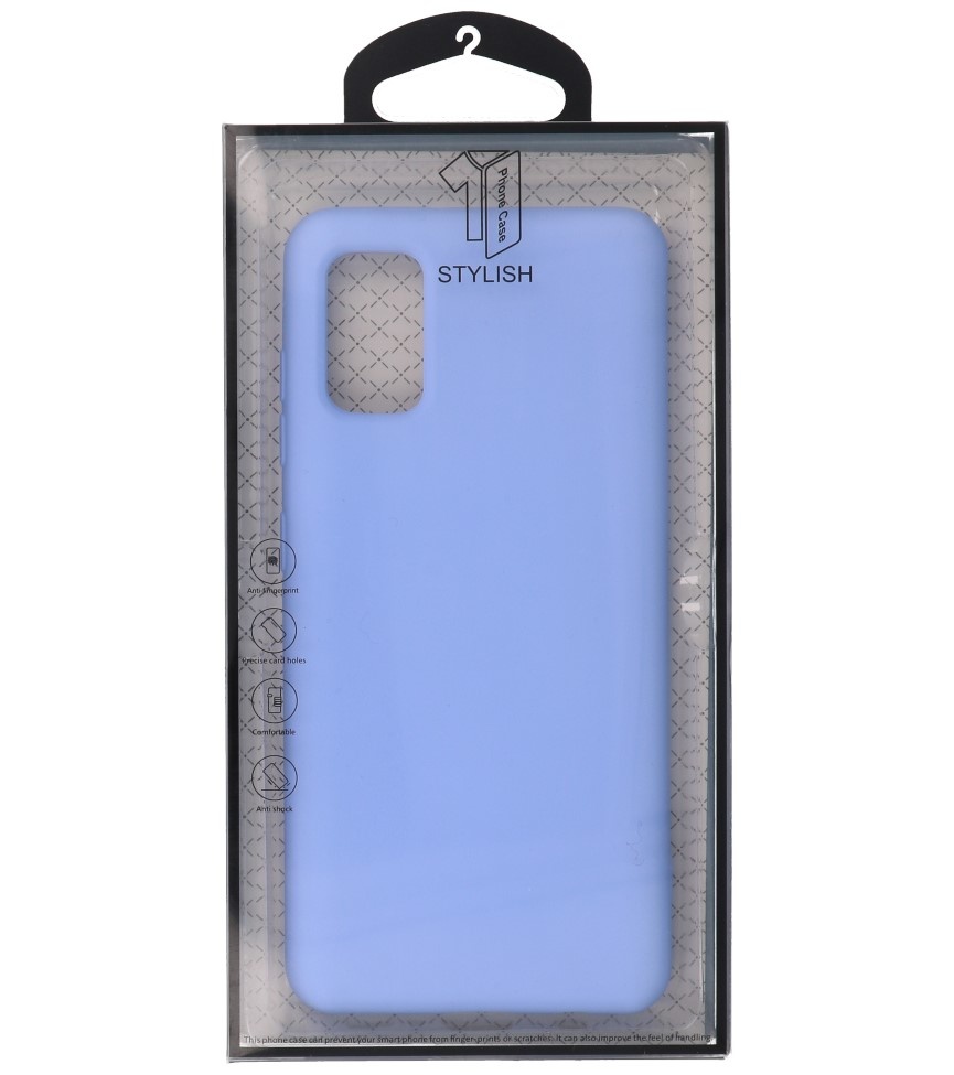 Carcasa de TPU Color Moda para Samsung Galaxy A41 Morada