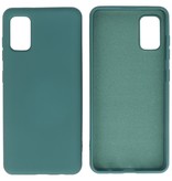 Custodia in TPU colore moda Samsung Galaxy A41 verde scuro