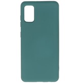 Custodia in TPU colore moda Samsung Galaxy A41 verde scuro
