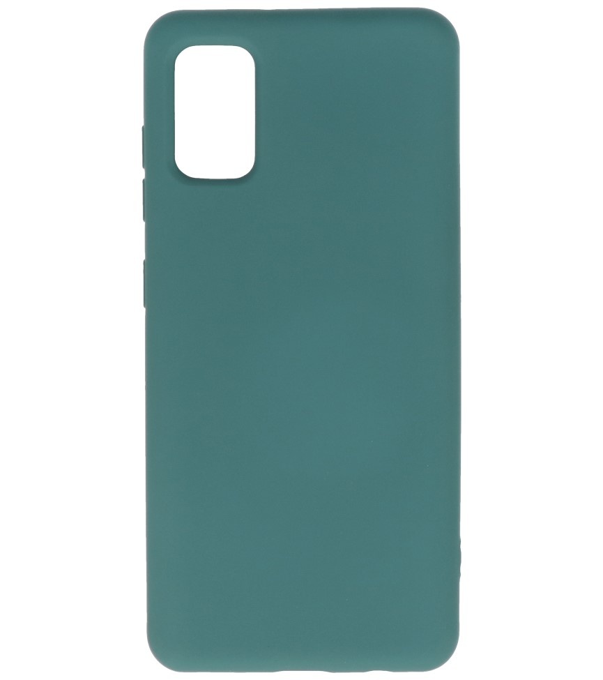 Coque en TPU Fashion Color Samsung Galaxy A41 Vert Foncé