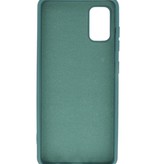 Custodia in TPU colore moda Samsung Galaxy A41 verde scuro