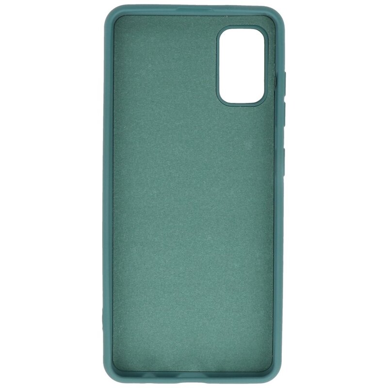 Estuche de TPU en color de moda Samsung Galaxy A41 Verde oscuro