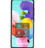 2.0mm Dikke Fashion Color TPU Hoesje Samsung Galaxy A51 Zwart