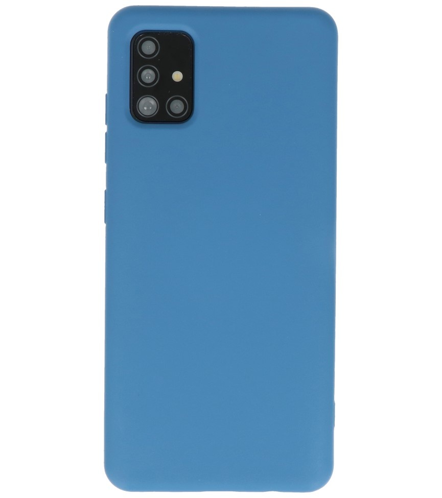 Carcasa Moda Color TPU Samsung Galaxy A51 Azul Marino