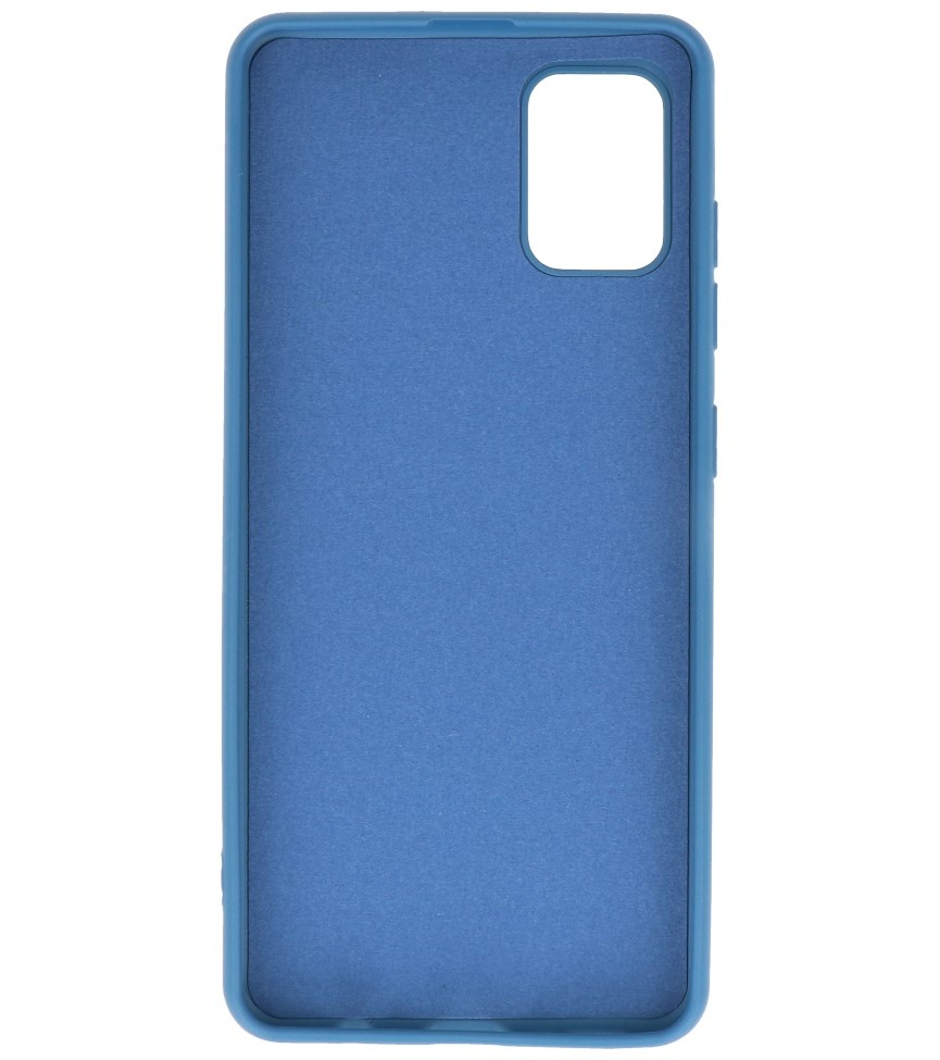 Fashion Color TPU Cover Samsung Galaxy A51 Navy