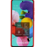 2.0mm Dikke Fashion Color TPU Hoesje Samsung Galaxy A51 Rood