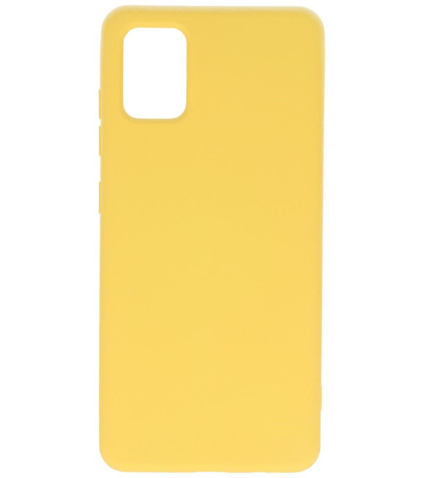 Fashion Color TPU Cover Samsung Galaxy A51 Gul