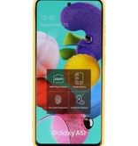 2.0mm Dikke Fashion Color TPU Hoesje Samsung Galaxy A51 Geel
