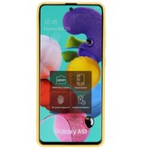 2.0mm Dikke Fashion Color TPU Hoesje Samsung Galaxy A51 Geel