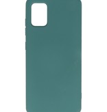 Estuche de TPU en color de moda Samsung Galaxy A51 Verde oscuro