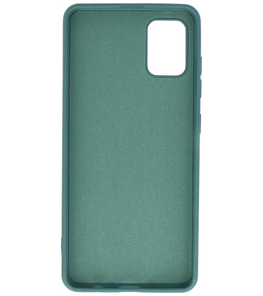 Fashion Color TPU Case Samsung Galaxy A51 Dark Green