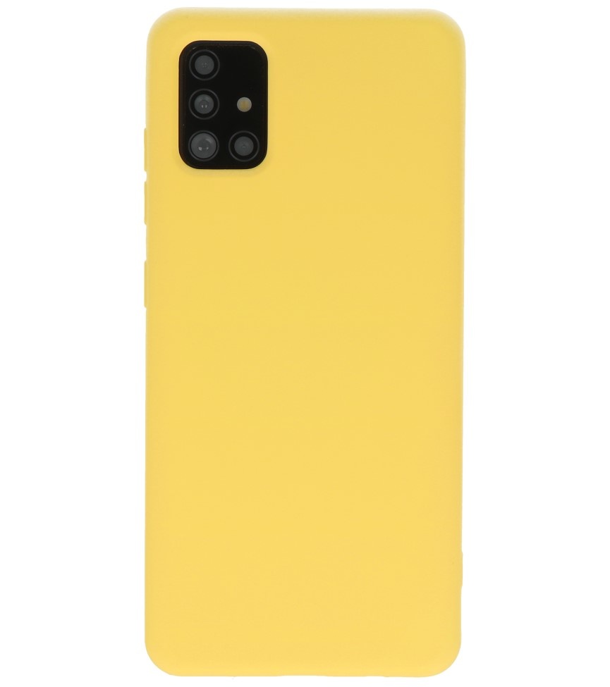 Coque en TPU Fashion Color Samsung Galaxy A71 Jaune