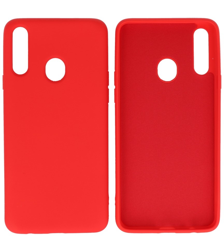Coque en TPU Fashion Color Samsung Galaxy A20s Rouge