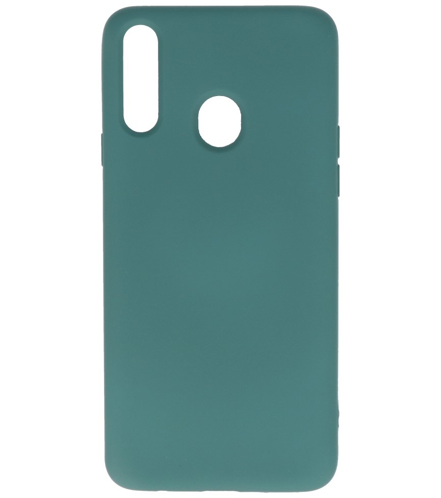 Coque Samsung Galaxy A20s en TPU Fashion Color Vert Foncé