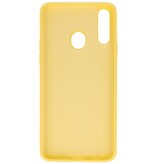 Custodia in TPU colore moda per Samsung Galaxy A20s gialla