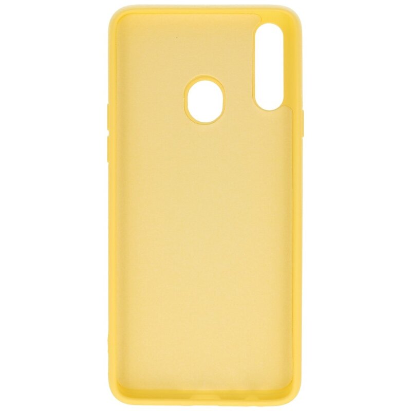 Custodia in TPU colore moda per Samsung Galaxy A20s gialla