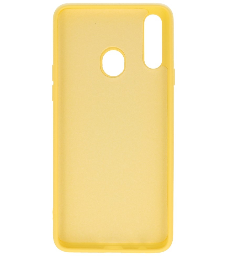 Custodia in TPU colore moda per Samsung Galaxy A20s gialla