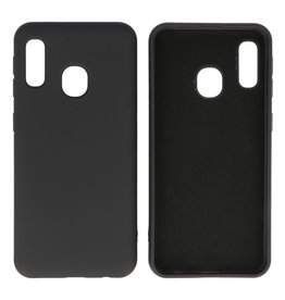 Estuche de TPU en color de moda Samsung Galaxy A20e Negro