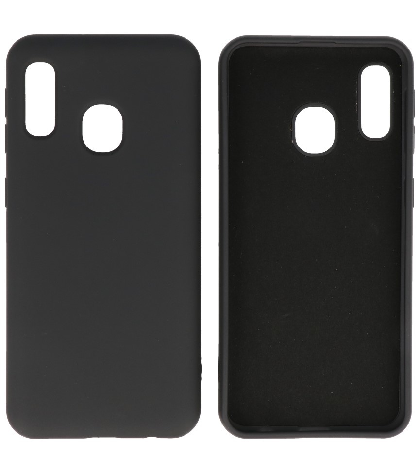 Fashion Color TPU Case Samsung Galaxy A20e Black