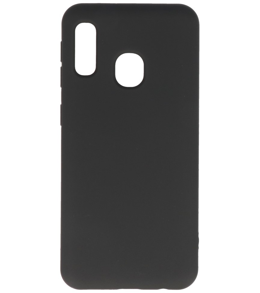 Estuche de TPU en color de moda Samsung Galaxy A20e Negro