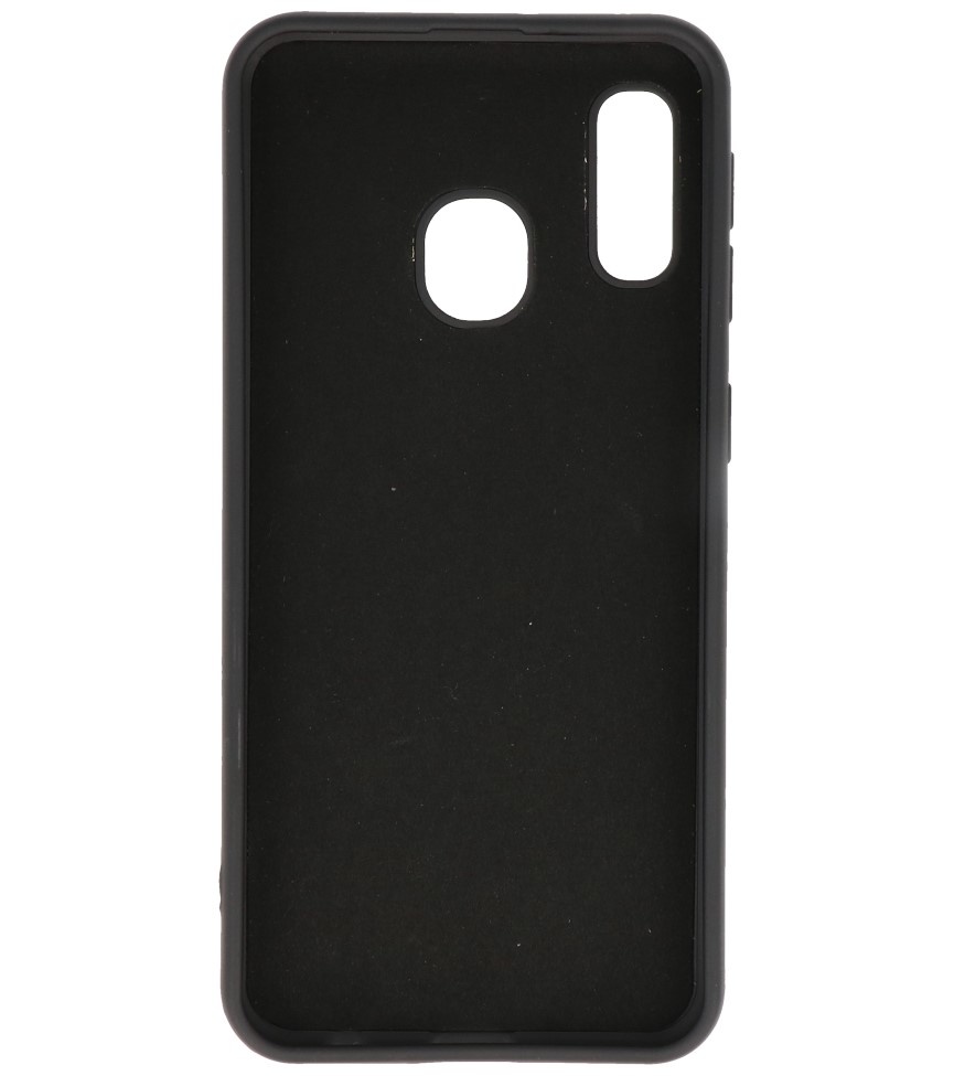 Estuche de TPU en color de moda Samsung Galaxy A20e Negro