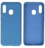 Carcasa de TPU en color de moda Samsung Galaxy A20e Azul marino