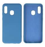 Carcasa de TPU en color de moda Samsung Galaxy A20e Azul marino
