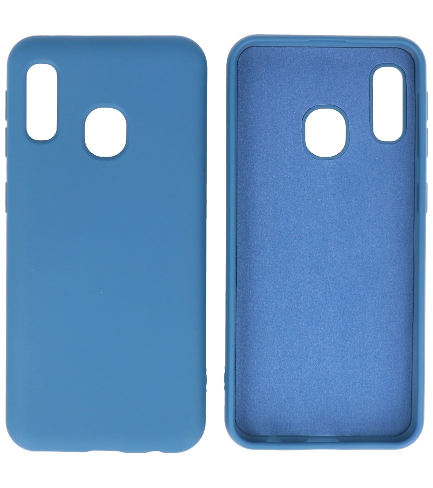 Fashion Color TPU Case Samsung Galaxy A20e Navy