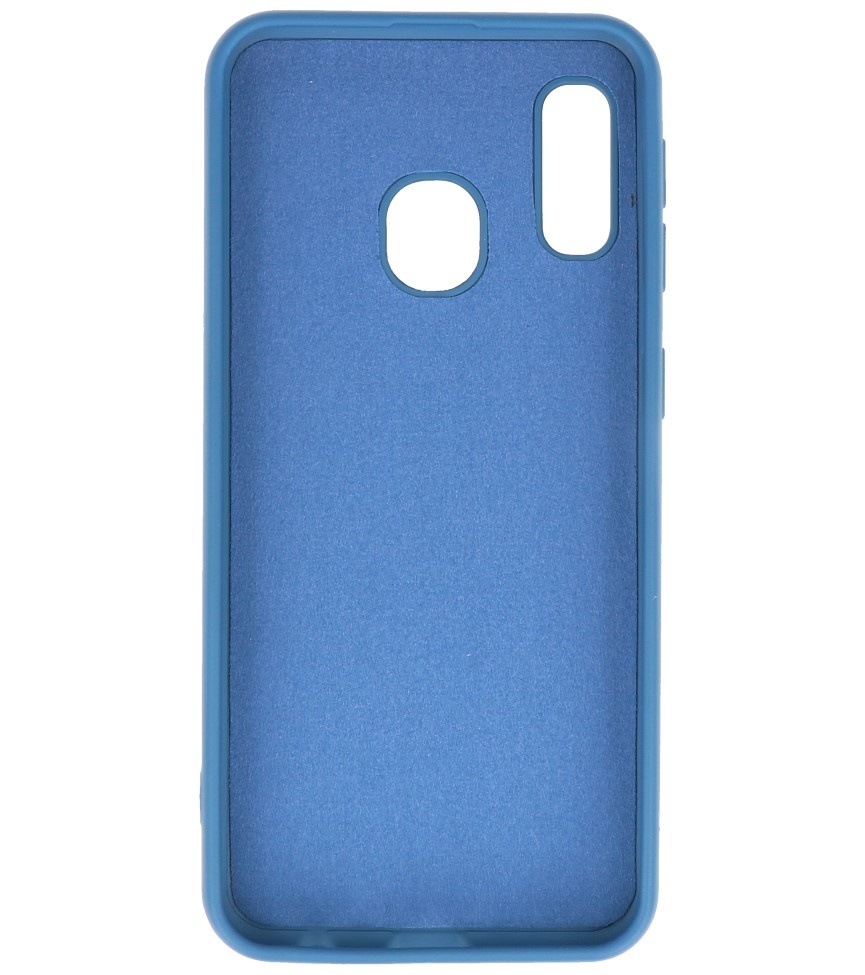 Carcasa de TPU en color de moda Samsung Galaxy A20e Azul marino