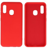 Fashion Color TPU Hoesje Samsung Galaxy A20e Rood