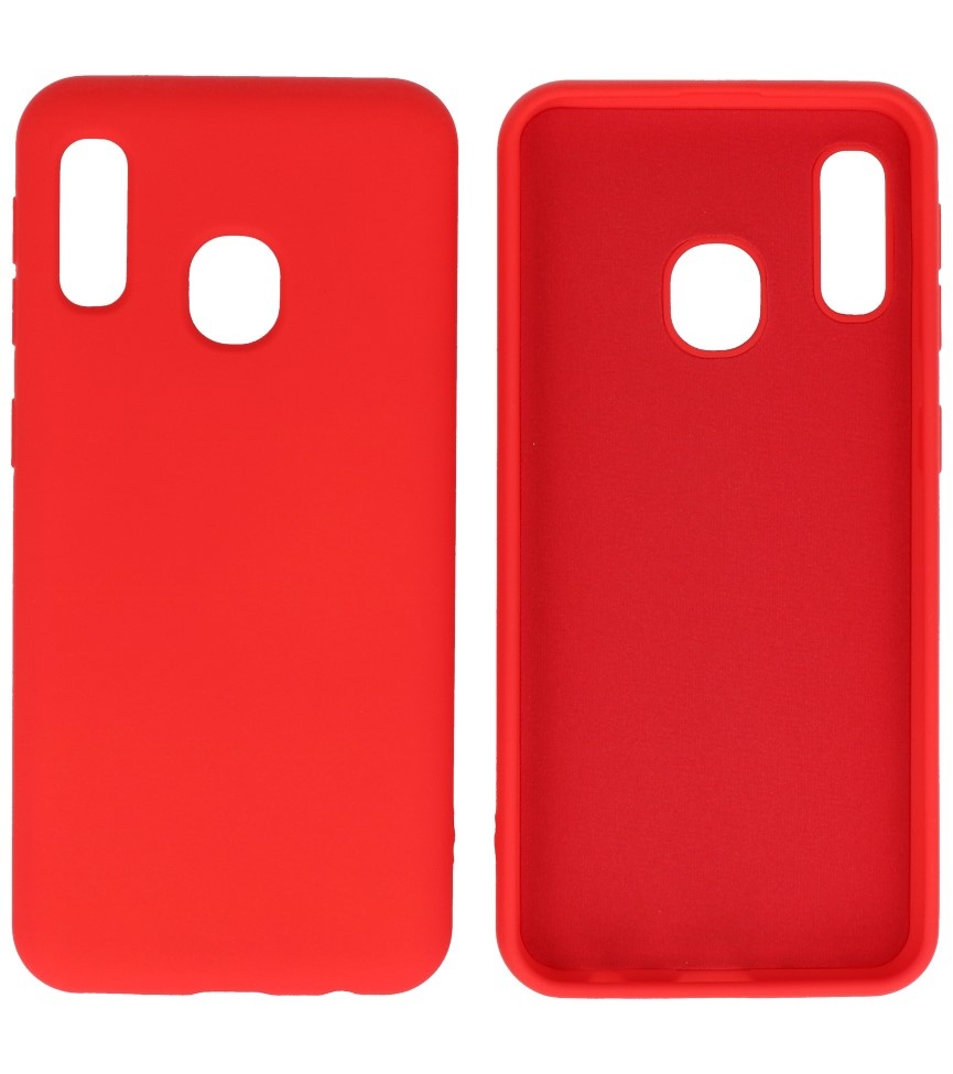 Fashion Color TPU Hoesje Samsung Galaxy A20e Rood