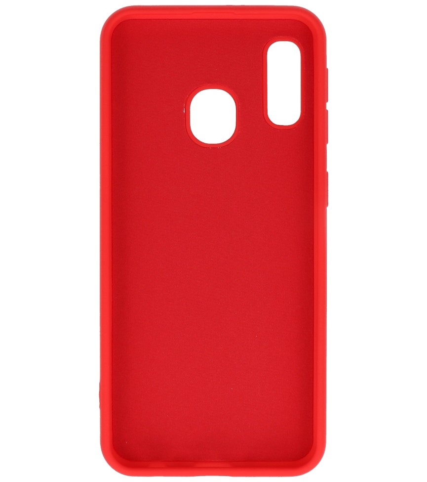 Fashion Color TPU Hoesje Samsung Galaxy A20e Rood