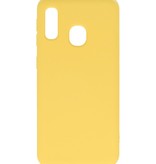 Fashion Color TPU Case Samsung Galaxy A20e Yellow