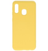 Custodia in TPU colore moda per Samsung Galaxy A20e gialla