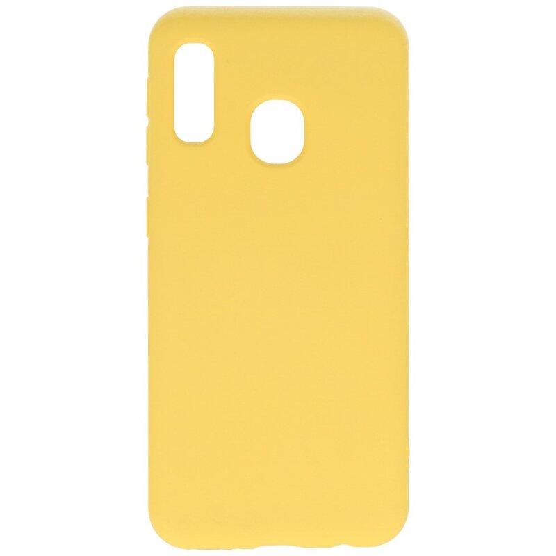 Coque en TPU Fashion Color Samsung Galaxy A20e Jaune