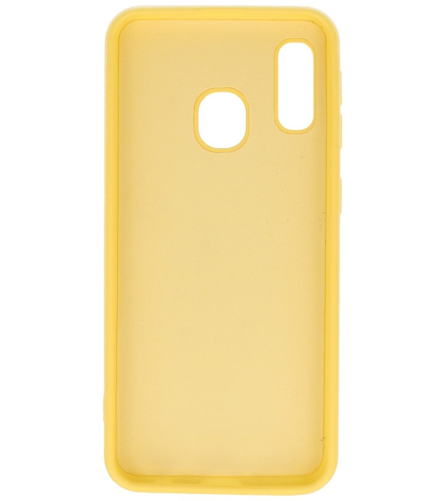 Carcasa Fashion Color TPU Samsung Galaxy A20e Amarillo