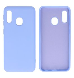 2.0mm Dikke Fashion Color TPU Hoesje Samsung Galaxy A20e Paars