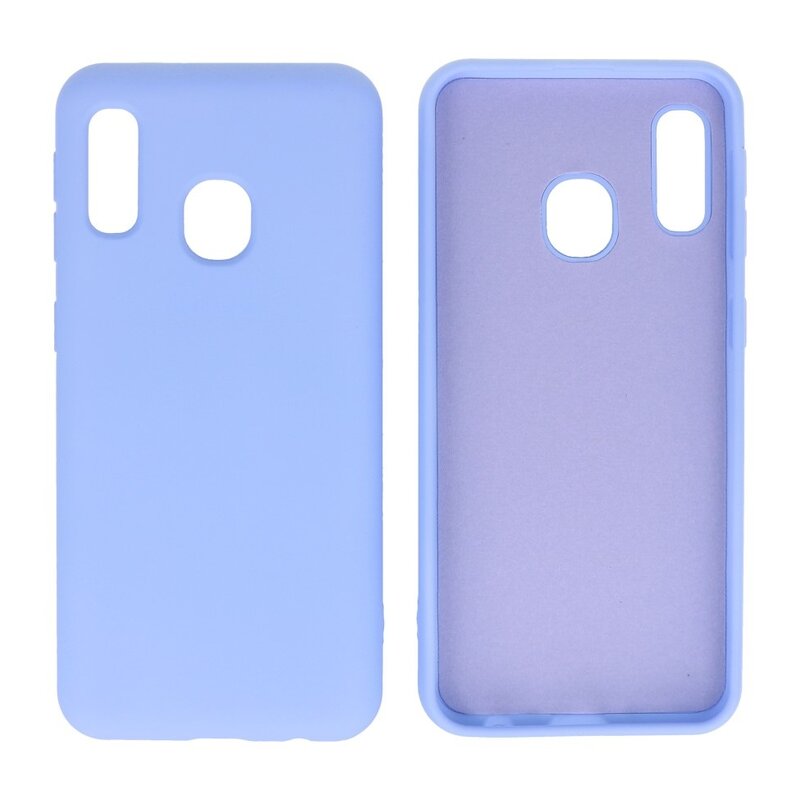 Coque en TPU Fashion Color Samsung Galaxy A20e Violet