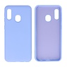 2.0mm Dikke Fashion Color TPU Hoesje Samsung Galaxy A20e Paars