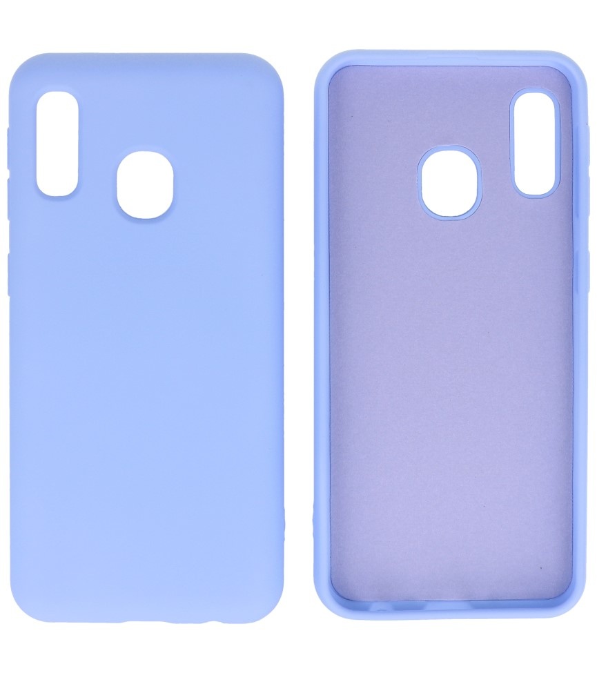 Fashion Color TPU Case Samsung Galaxy A20e Purple