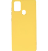 Fashion Color TPU Case Samsung Galaxy A21s Yellow