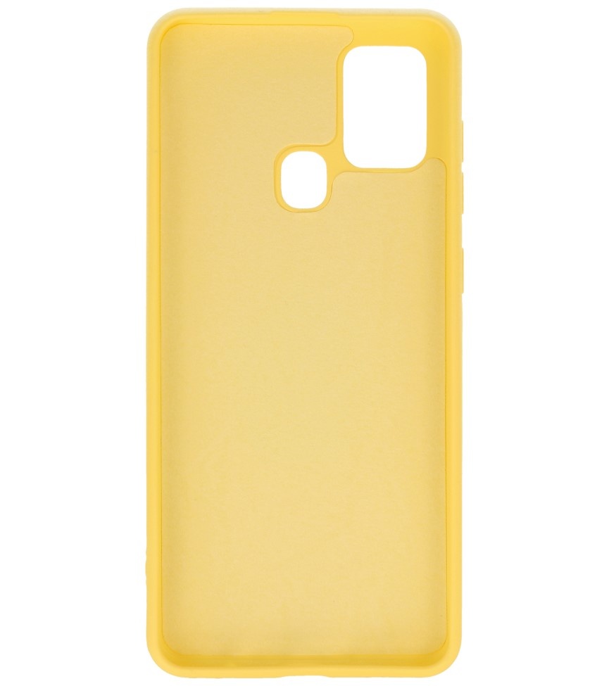 Mode Farbe TPU Fall Samsung Galaxy A21s Gelb
