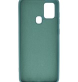 2.0mm Dikke Fashion Color TPU Hoesje Samsung Galaxy A21s Donker Groen