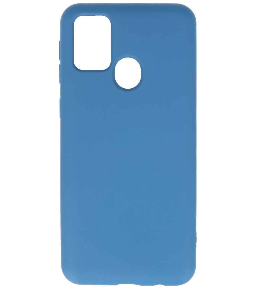 2.0mm Dikke Fashion Color TPU Hoesje Samsung Galaxy M31 Navy