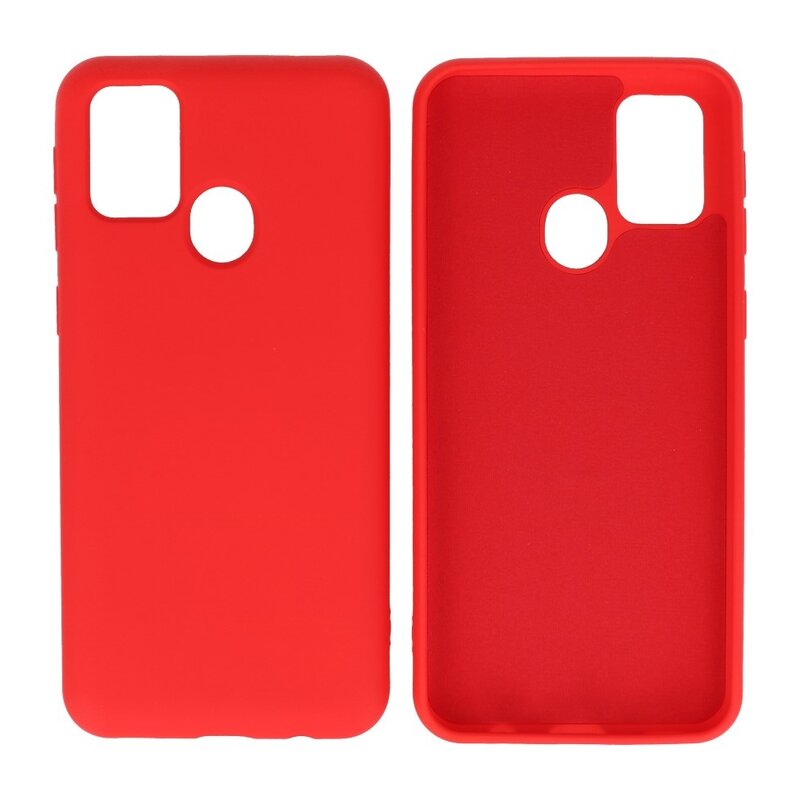Custodia in TPU colore moda Samsung Galaxy M31 rossa