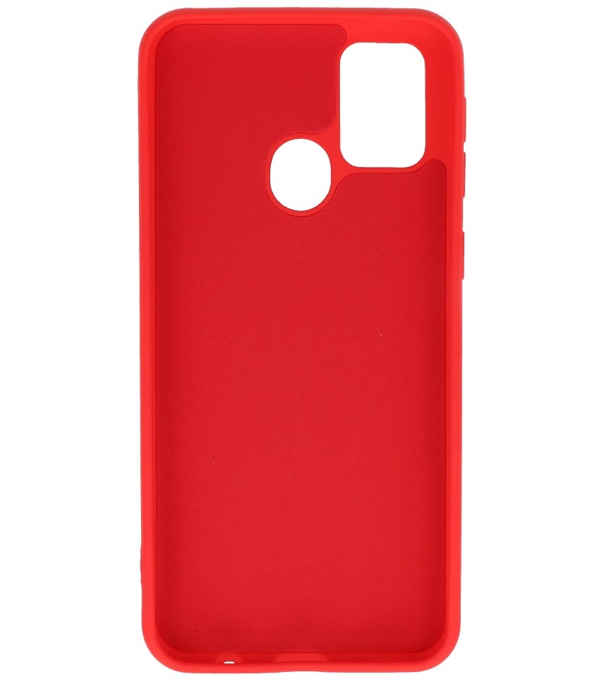 Custodia in TPU colore moda Samsung Galaxy M31 rossa